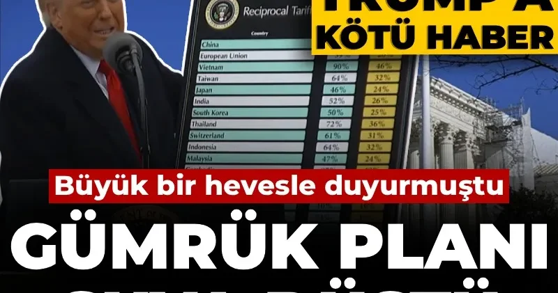 Mahkemeden Trump a kötü haber! Büyük bir hevesle duyurmuştu: Gümrük planı suya düştü