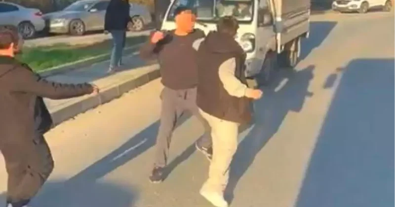 Arnavutköy de Trafik Kavgası Kamerada
