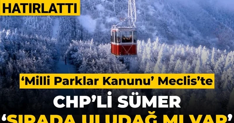 ‘Milli Parklar Kanunu’ Meclis’te: CHP li Sümer Akbelen ve Kaz Dağları’nı hatırlattı ‘sırada Uludağ mı var’ diye sordu