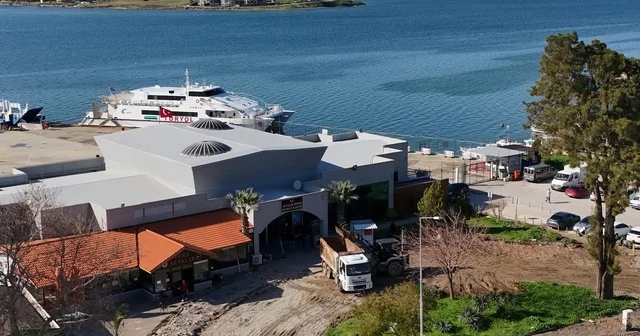 Ayvalık Deniz Hudut Kapısı önünde meydan düzenlemesi başlatıldı Balıkesir Haberleri