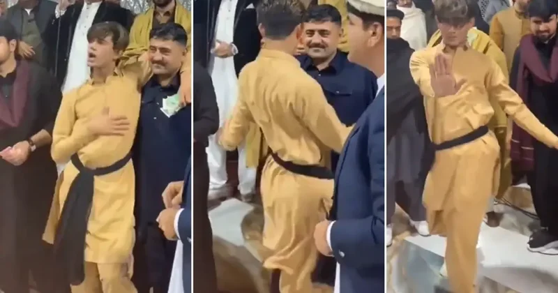 Geleneğiniz batsın! Düğünde genç erkeğe yaptırdıklarına bir bakın