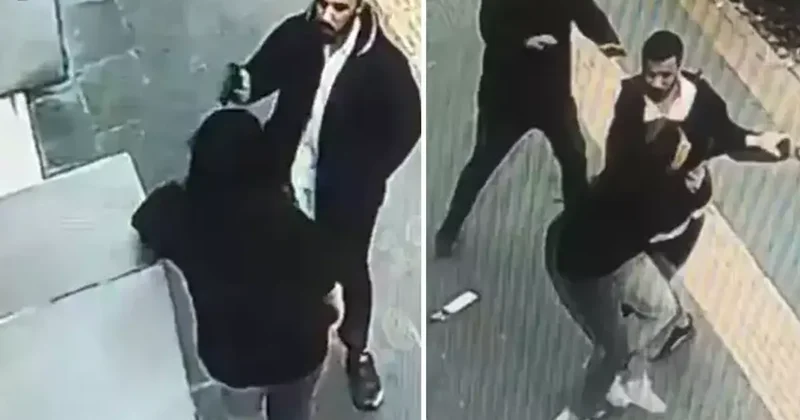 Sokak ortasında eski eşinin kafasına silahı dayayıp tetiği çekti