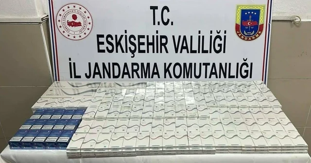 Kaçak sigara ticareti yapmaya hazırlanan şahsı jandarma yakaladı Eskişehir Haberleri