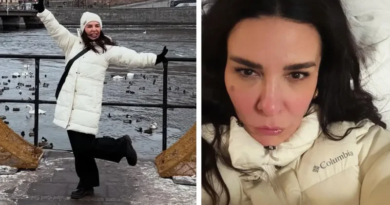 Ünlü şarkıcı Fatma Turgut un yüzü soğuktan bu hale geldi