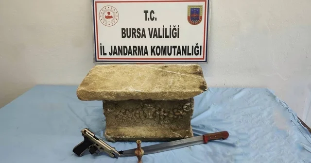 Bursa da tarihi eser kaçakçılığına jandarma engeli Bursa Haberleri
