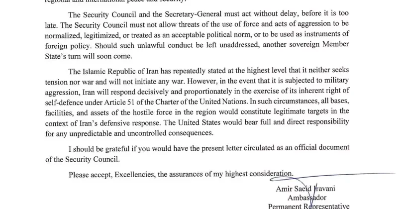 İran dan ABD ye Uyarı