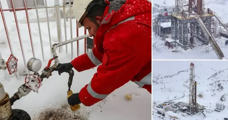 Kar kalınlığının 2,5 metreyi bulduğu Gabar da petrol üretimi hız kesmeden sürüyor Ekonomi Haberleri