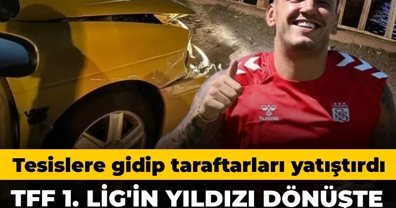 TFF 1. Lig in yıldızı protestocu taraftarları yatıştırdı: Eve dönerken trafik kazası geçirdi