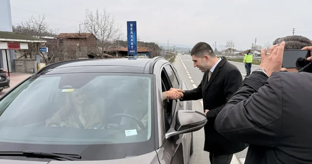 Alaçam Kaymakamı Kayabaşı ve Belediye Başkanı Özdemir trafik denetimine katıldı Samsun Haberleri