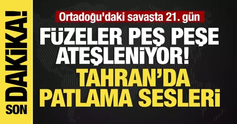 Ortadoğu daki savaşta 21. gün... Füzeler peş peşe ateşleniyor!