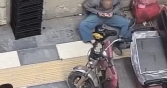 Mardin de dilencinin para saydığı anlar kamerada Mardin Haberleri