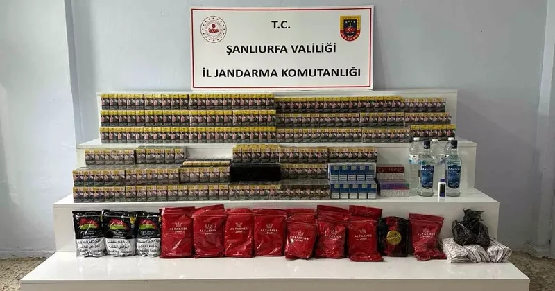 Şanlıurfa’da kaçak tütün ve alkol operasyonu