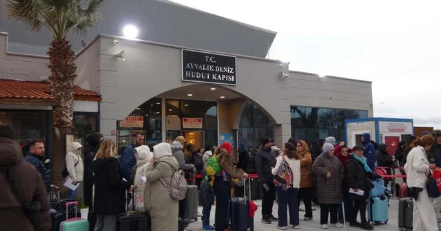 Ayvalık Deniz Hudut Kapısı nda Midilli yoğunluğu bu bayram azaldı Balıkesir Haberleri