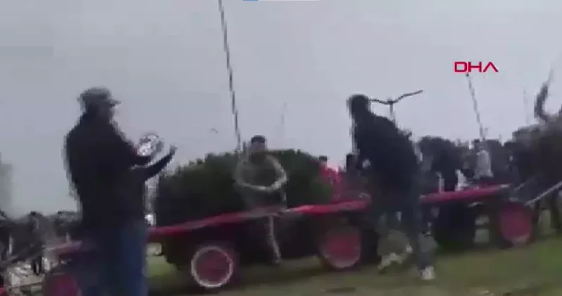 Adana da Atına Şiddet Uygulayan Kişi Kamerada