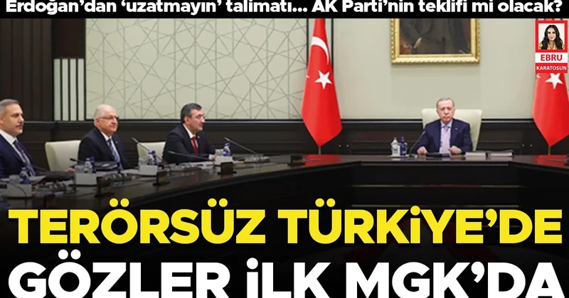 Terörsüz Türkiye’de gözler ilk MGK’da