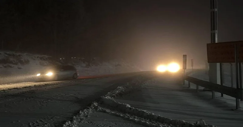 Kütahya nın Domaniç ilçesinde kar yağışı etkili oluyor