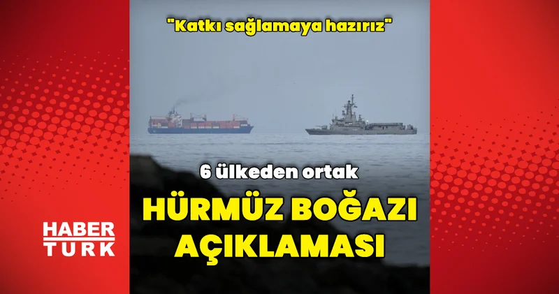 6 ülkeden Hürmüz Boğazı na dair ortak açıklama Dış Haberler