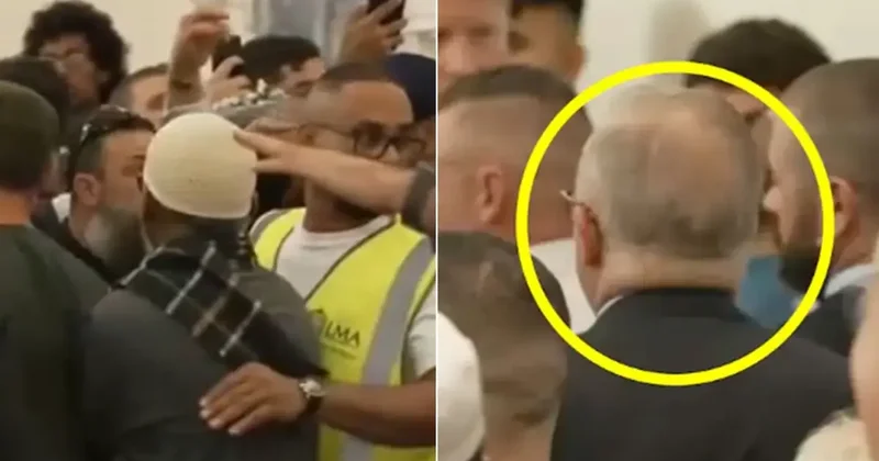 Başbakanı bayram namazında gören cemaat ayaklandı: Pis köpek