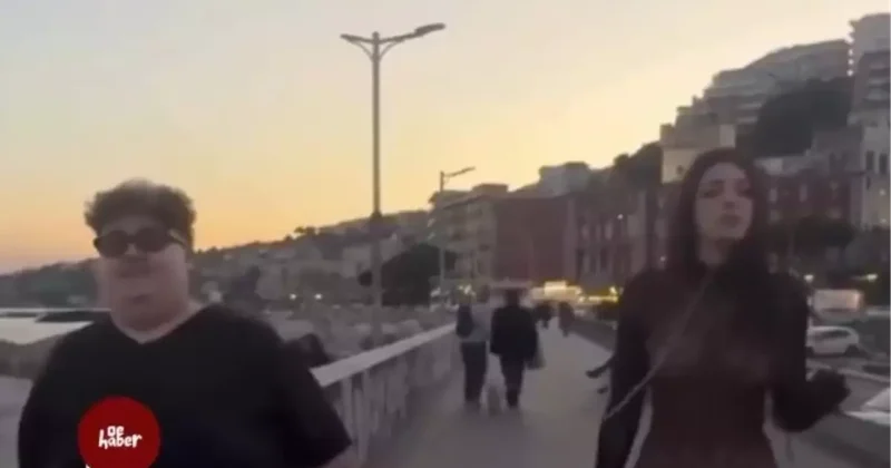 Kız arkadaşına tasma takıp gezdirdi