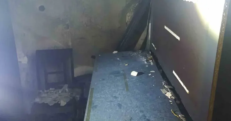 Iğdır’da günlük kiralık dairede yangın