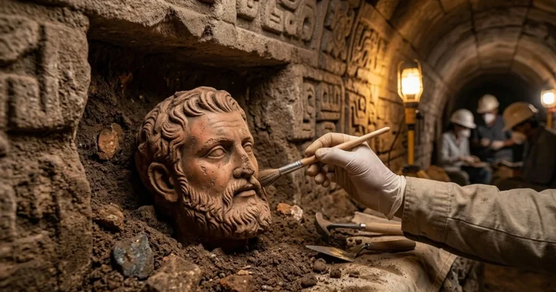 Tarih yeniden yazılıyor: Aztek piramidinden 2.000 yıllık Roma heykeli çıktı Sözcü Gazetesi