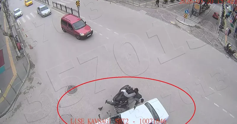 Yer: Amasya! Motosiklet ve otomobil çarpıştı