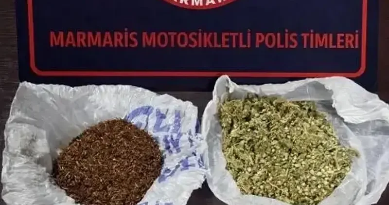 Kavga ihbarına giden polis torbalarca uyuşturucu yakaladı Muğla Haberleri