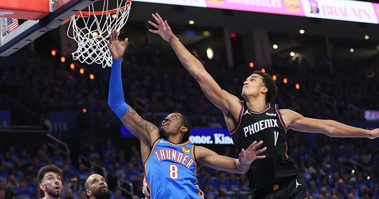 Oklahoma City serinin ilk maçında Phoenix Suns ı sahadan sildi