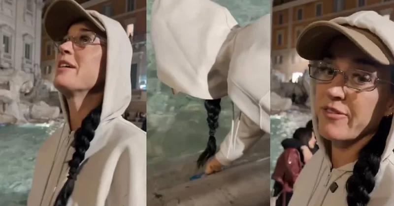 Katy Perry bozuk parası olmadığı için Trevi Çeşmesi ne öyle bir şey attı ki Sözcü Gazetesi
