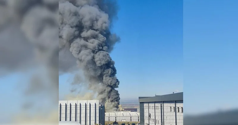 Ankara da fabrika yangını