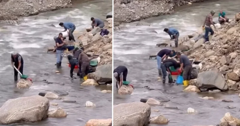 Dereden altın çıkıyor iddiası ortalığı karıştırdı! Eline kazma kürek alan akın etti Sözcü Gazetesi