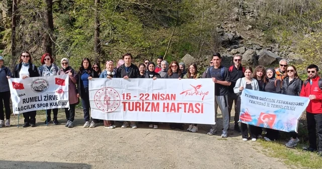 Tekirdağ da Ganos Dağı eteklerinde doğa yürüyüşü düzenlendi Tekirdağ Haberleri