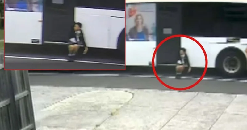 Otobüsün kapısına sıkışan 12 yaşındaki kız çocuğu böyle sürüklendi