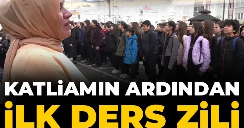 Katliamın ardından ilk ders zili gözyaşlarıyla çaldı!