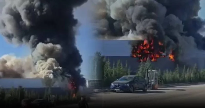 Son dakika Ankara da korkutan boya fabrikası yangını!