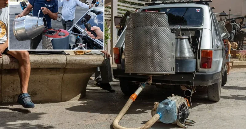Benzin bulamayan Kübalı tamirci, 1980 model aracını kömürle çalışacak şekilde modifiye etti