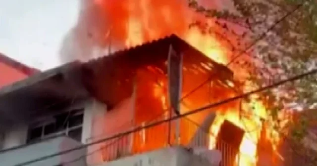 İzmir de suç delillerini gizlemek için evi yaktılar VİDEO İZLE