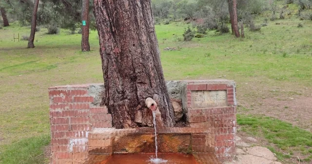 Çeşmeden maden suyu içmek isteyen vatandaşlar Laçin e geliyor Eskişehir Haberleri