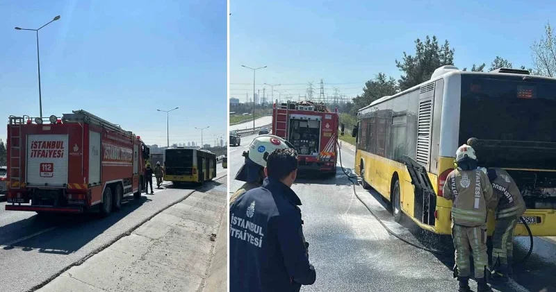 Eyüpsultan’da İETT otobüsünde korkutan yangın İstanbul Haberleri