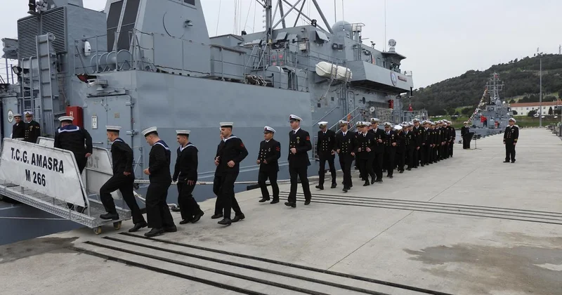TCG Amasra mayın gemisi NATO görevine katılacak