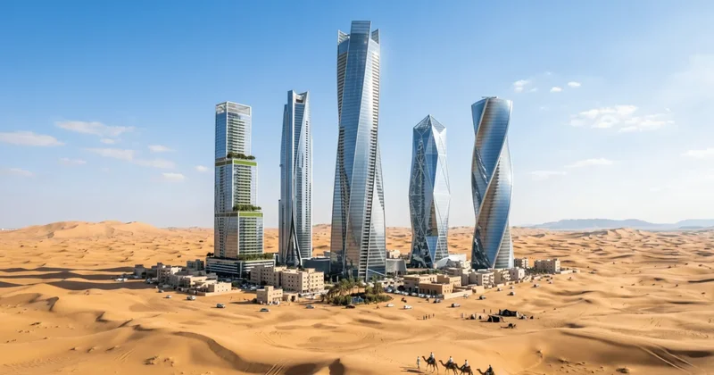 Çölün ortasında 165 gökdelenden oluşan yeni şehir kuruluyor Sözcü Gazetesi