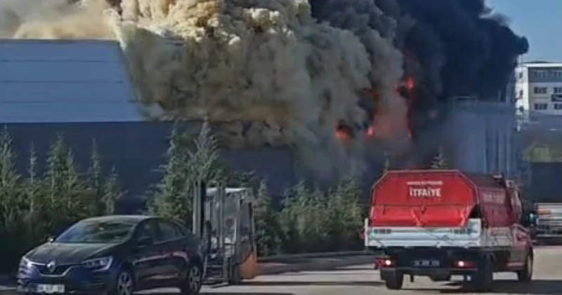 Son dakika gelişmesi! Boya fabrikasında yangın! Patlamalar yaşandı! Son dakika haberleri