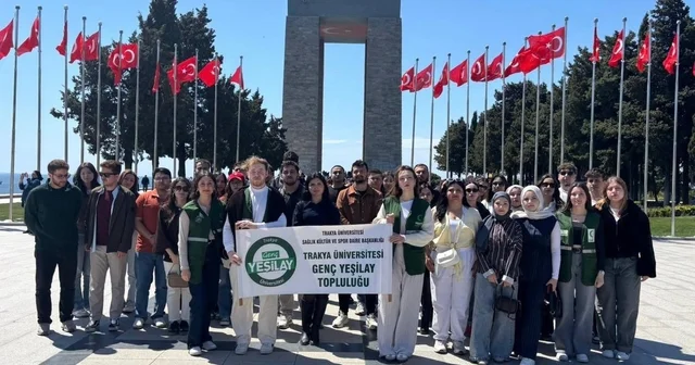Trakya Üniversitesi öğrenci topluluklarından Çanakkale ye tarih gezisi Edirne Haberleri