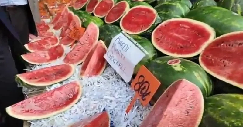 Dilimle satılan karpuza kartlı ödeme tarifesi Sözcü Gazetesi