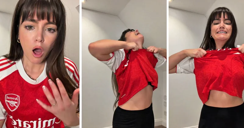 Manchester City e kaybeden Arsenal taraftarı bir kadın sinir krizi geçirdi