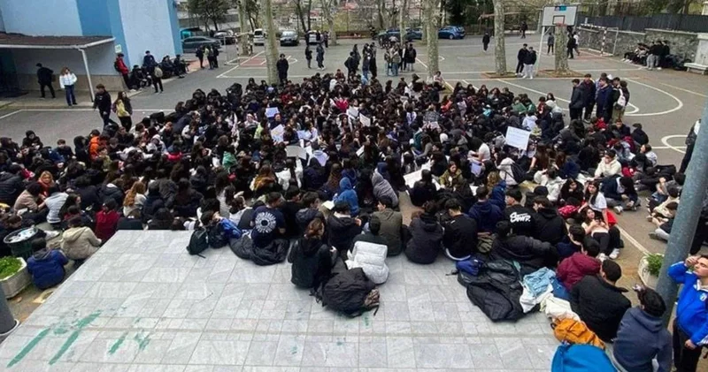 Hakkını arayan liselilere okul yönetiminden tehdit