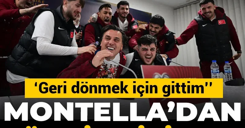 Montella dan Türkiye itirafı: Geri dönmek için gittim