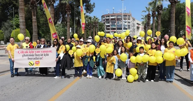 Türkiye glutensiz yaşamda stratejik bir üst haline geldi Kortej yürüyüşüyle çölyaka farkındalık sokaklara taşındı Denizli Haberleri