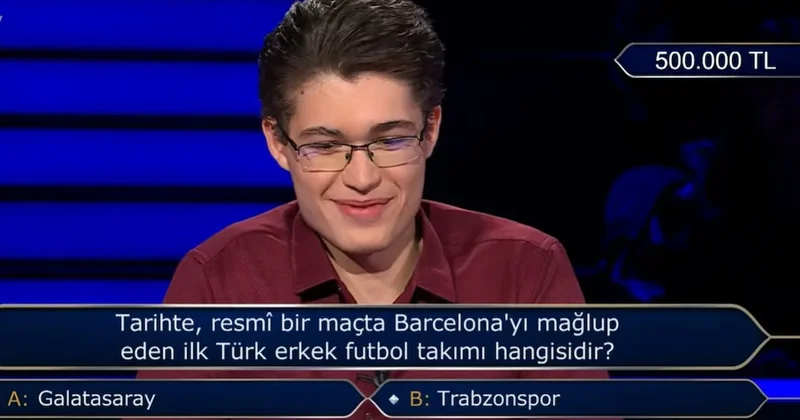 Barcelona’yı mağlup eden ilk Türk takımını bilemedi: 500 bin TL’yi kaçırdı Sözcü Gazetesi