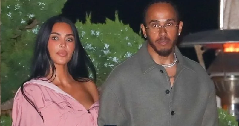 Kim Kardashian ve Lewis Hamilton ın romantik gecesi